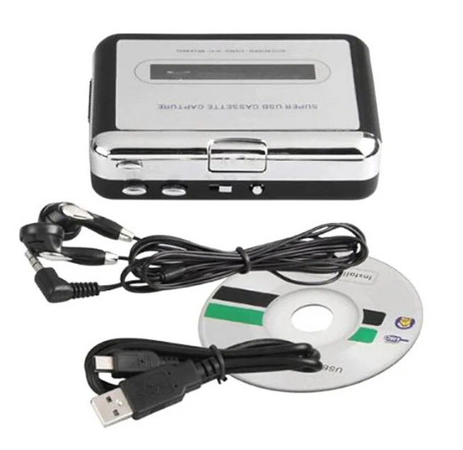 USB Cassette Capture Recorder Radio Player, Tape to PC Super Portable USB Cassette to MP3 Converter