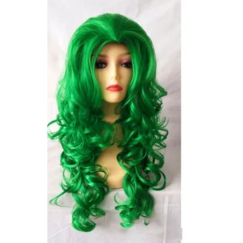 long green cosplay wig