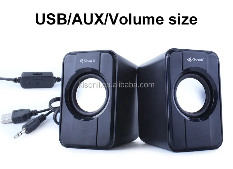 Hottest 2.0 Desktop Amplifier Subwoofer Usb Connect Laptop Speaker Pc