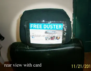 custom car headrest covers