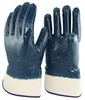 NMSAFETY blue nitrile coated gloves for oil industrial
