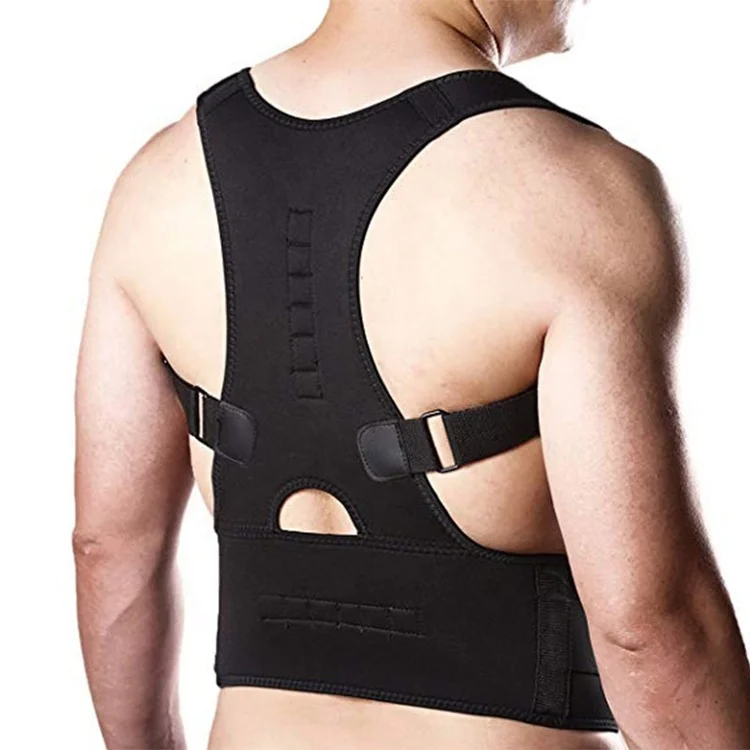 

Posture Corrector Brace Adjustable Clavicle Support for Upper Back Correction Stretching Band JZD-022, Pink, blue, black back support belt