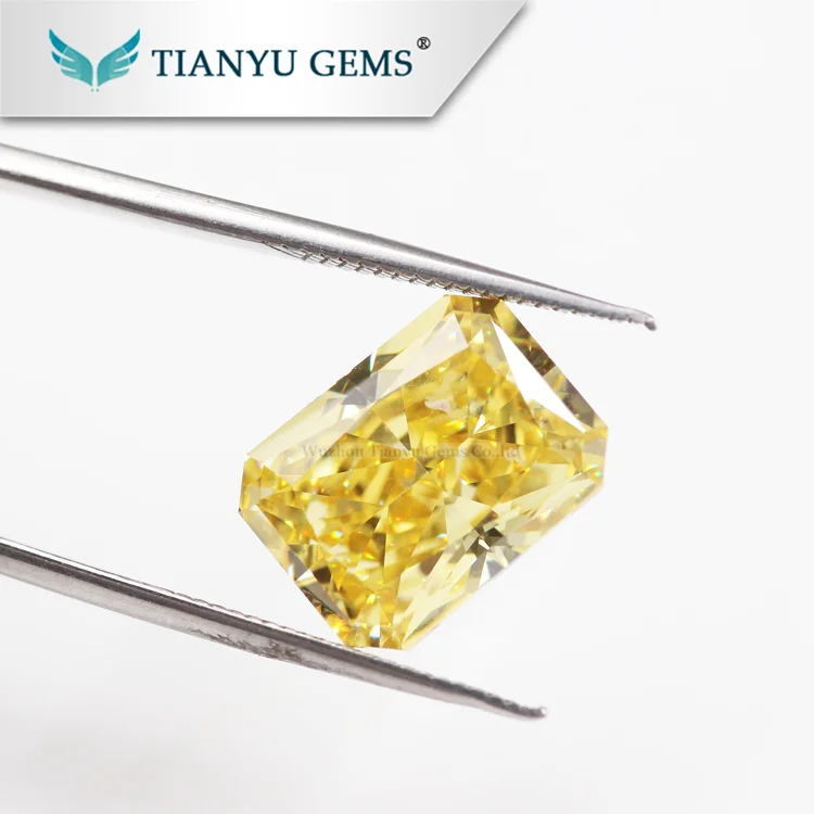 

Cushion Cut Octagon Cubic Zirconia Synthetic Light Yellow Zircon Stone Factory Price, Light yellow /colors varied