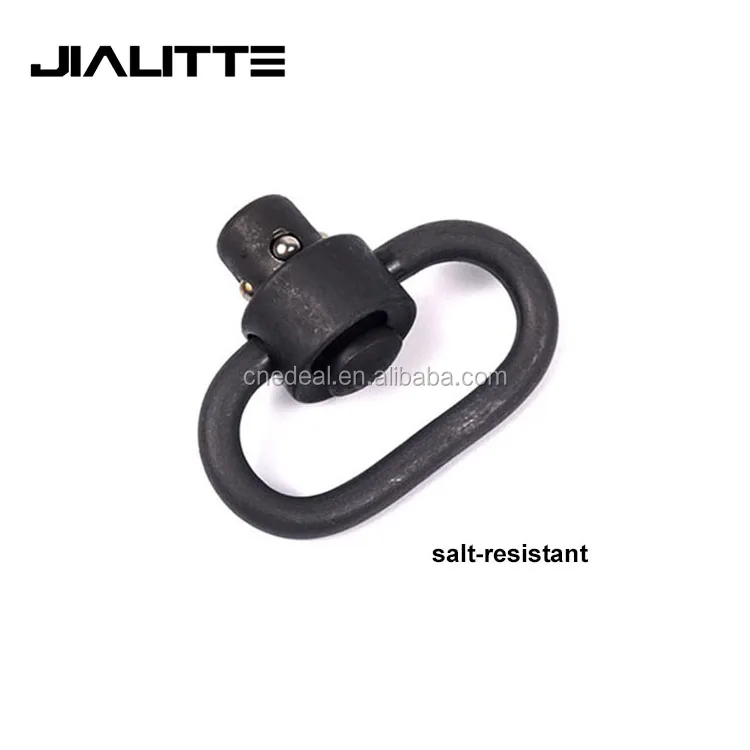 

Jialitte J223 Heavy Duty Steel QD Sling Swivel 1.25 Inch Rifle Sling With Flush Type Push Button Matte Sand, Black