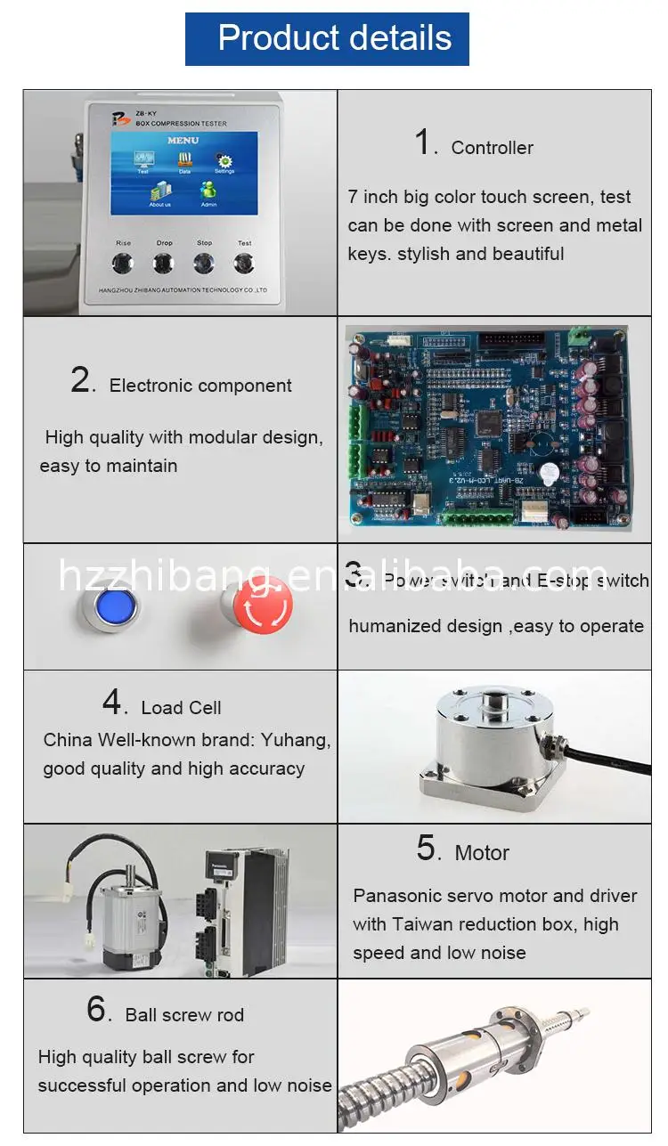 Computer type carton compression test apparatus