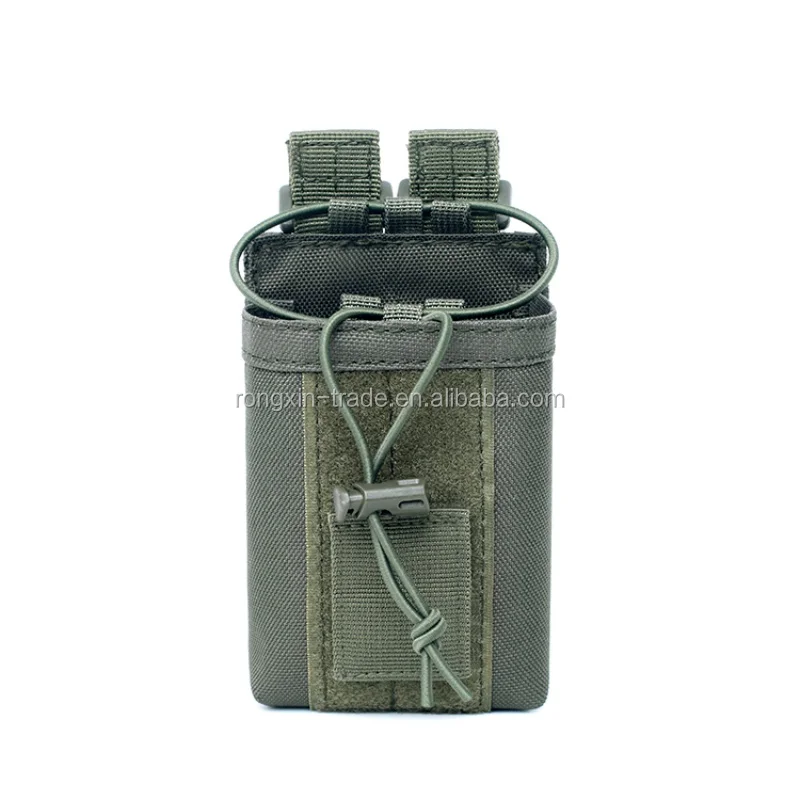 1000D Nylon Pouch Military Molle Radio Walkie Talkie Holder Bag Mag Pouch 