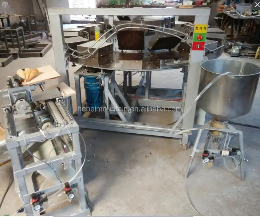 Semiautomatic Ice Cream Cone Baking Machine/cheap Ice Cream Wafer Cone