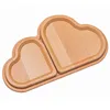 Heart-shaped beach wood tray