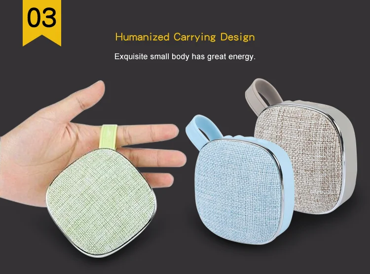 Handsfree Mini Fabric Portable OEM Wireless Speaker - ANKUX.COM