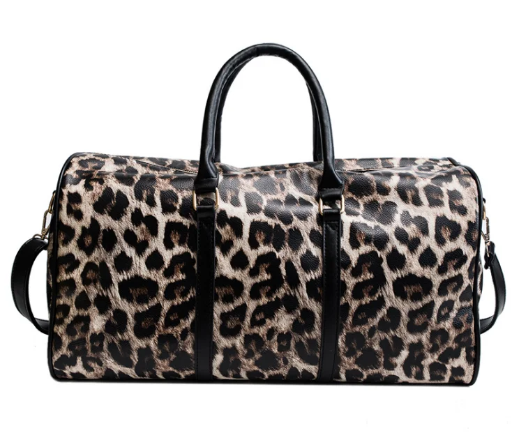 

Personalized Fashion Leopard Weekender Duffle Travelling Bag, As the picture