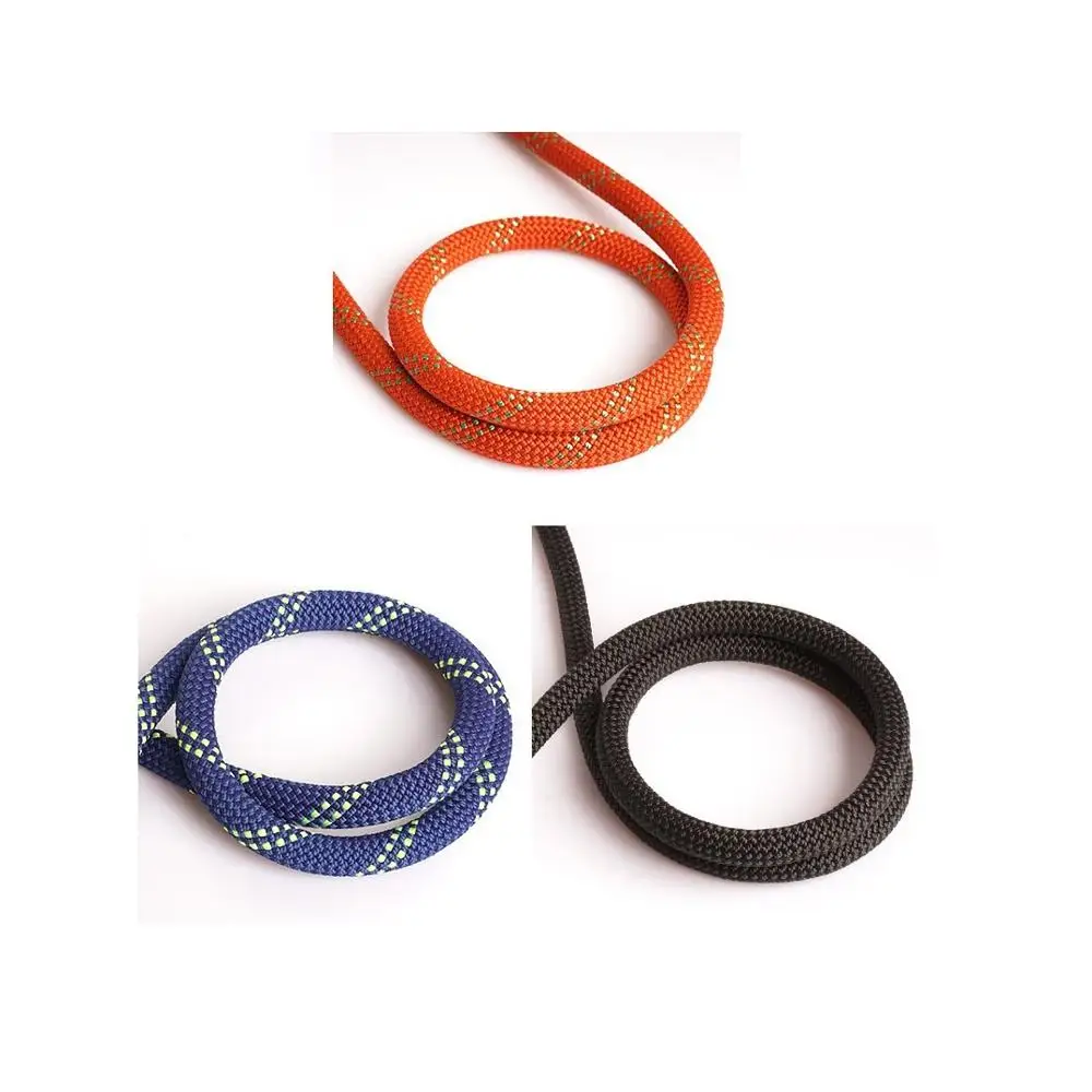 

1mm Low-stretch Staticropes Static Ropeoutdoor Climbing Mountaineering Rappelling Aerial Safety Rope, Black, orange, red, blue