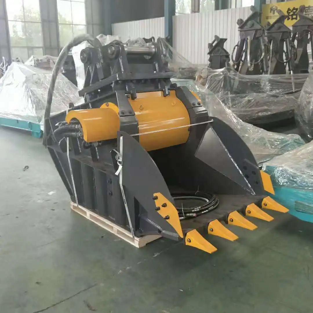 Excavator Crusher Jaw Crushing Bucket For Sk220 - Buy Crushing Bucket ...