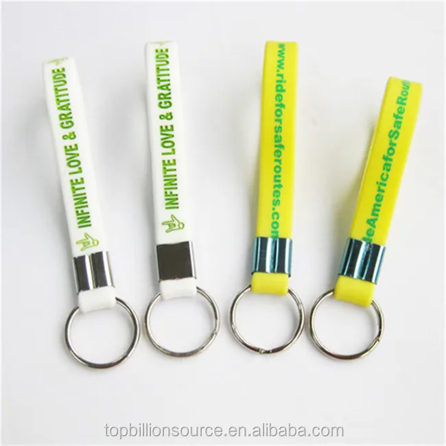 2020 Loop Silicone Wristband Key Tag Holder Key Chains Buy Silicone