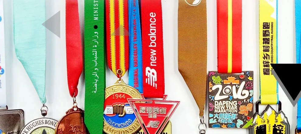 Custom sport souvenir ribbons metal medals award