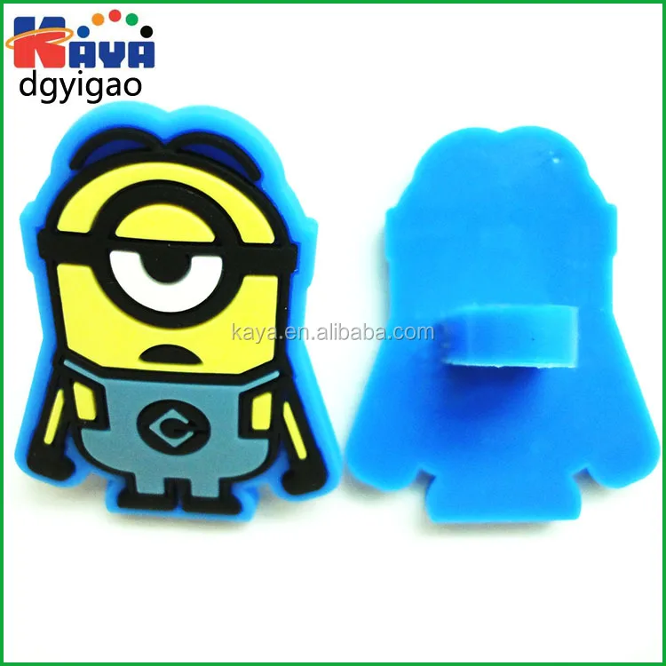 
Lovely 3D cartoon soft pvc custom pencil topper, Chinese plastic pen topper supplier 