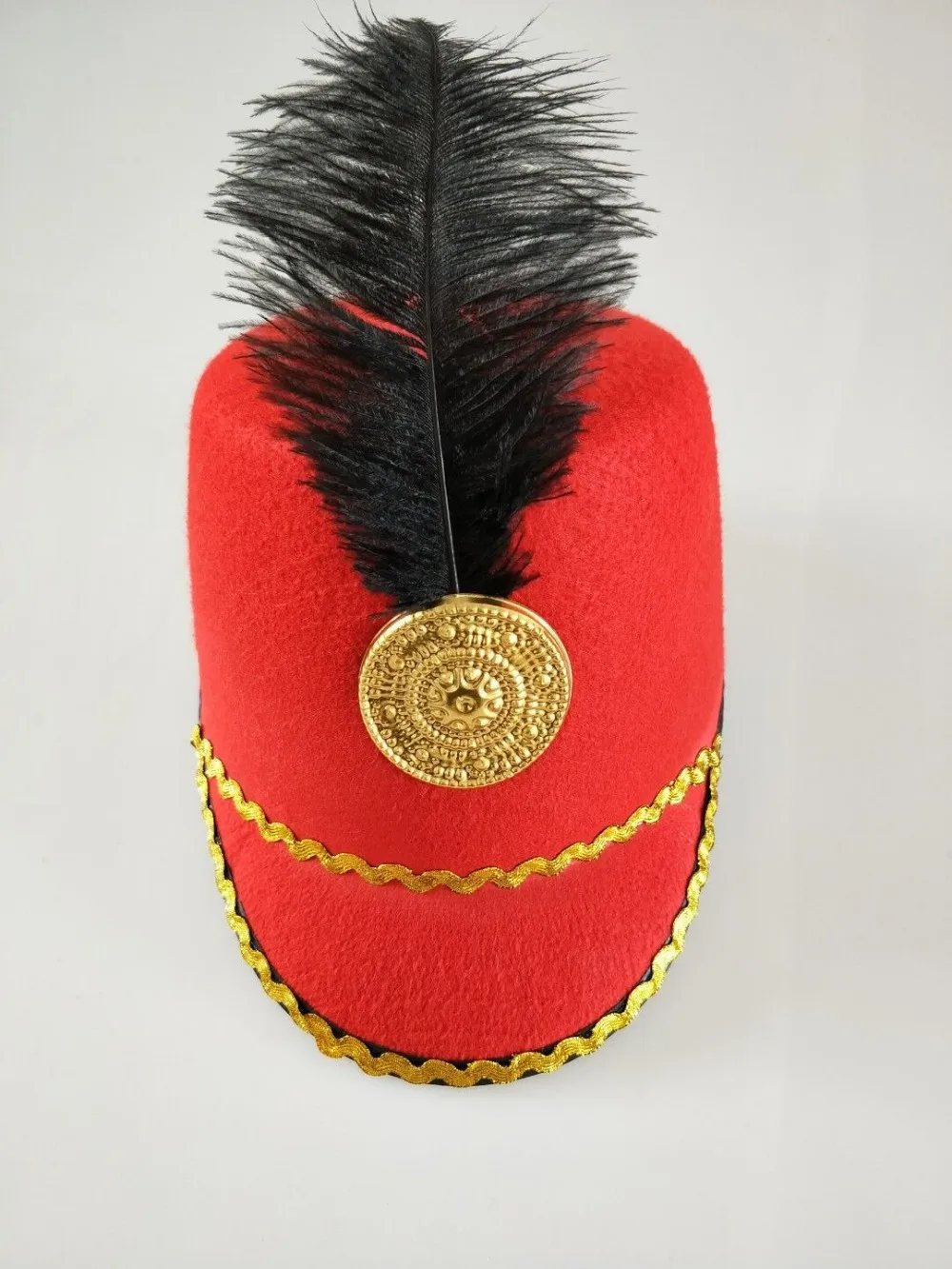 Kid's Red Marching Band Hat Band Major Or Toy Soldier Hat Costume Red ...