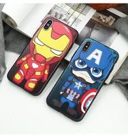 

3d anime cartoon animal embossing phone case for iphone X, embossed phone case