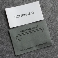 

High density cheap clothing end fold woven label tshit tgas label for your brand logo