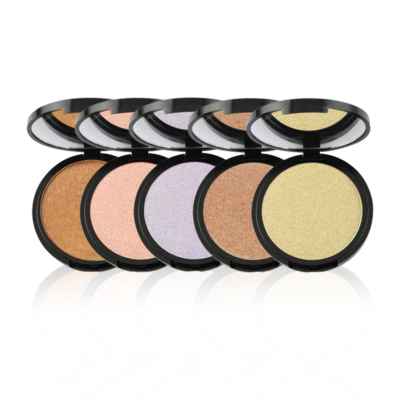 

No brand highlighters glow black packaging intense facial glow powder
