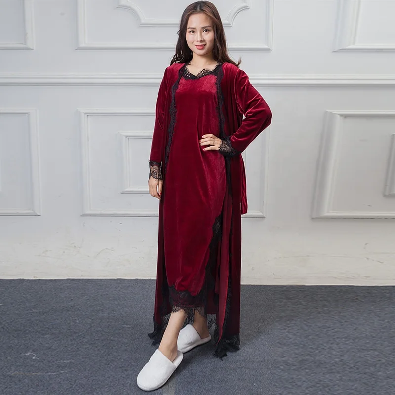 

Women Silk Long Soft Customized Bathrobe