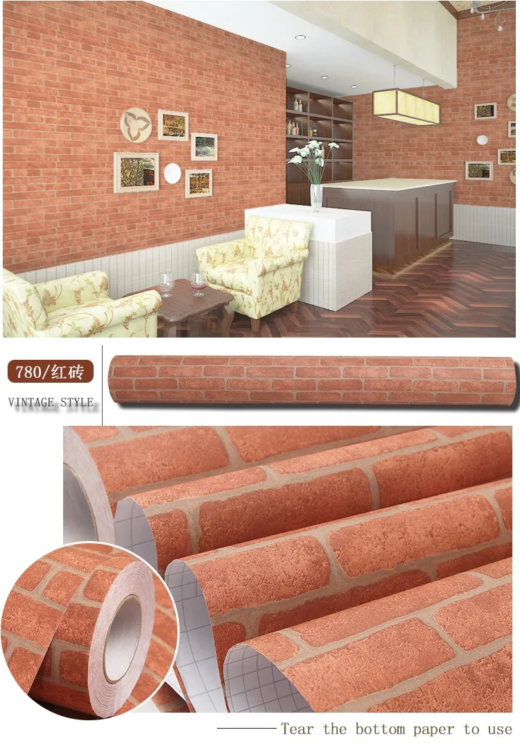 Factory self adhesive 3d design wallpaper Living Room TV background wallpaper wall design