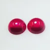 Hot sale loose ruby gemstone price per carat round shape flat element face cut