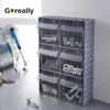 Wall mounted small components spare parts plastic storage boxes for screws
