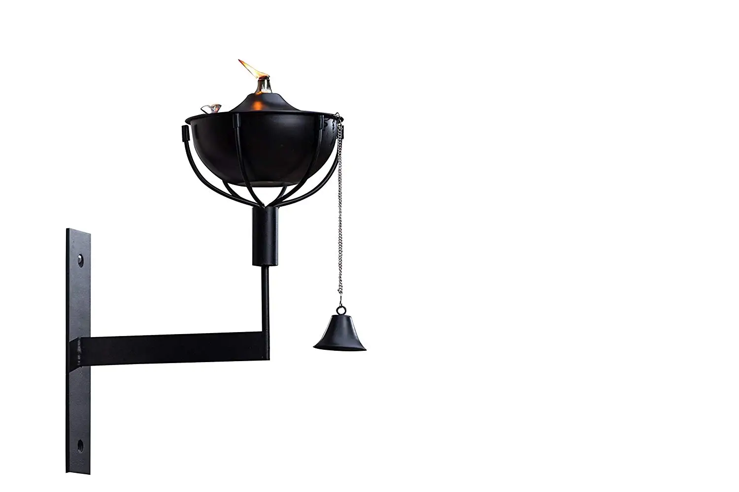 Maui Wall Sconce Landscape torch, Tabletop torch, Deck Mount, Wall Mount, Deck Sconce, Oil Lamp, Lamp, (Smooth Black)