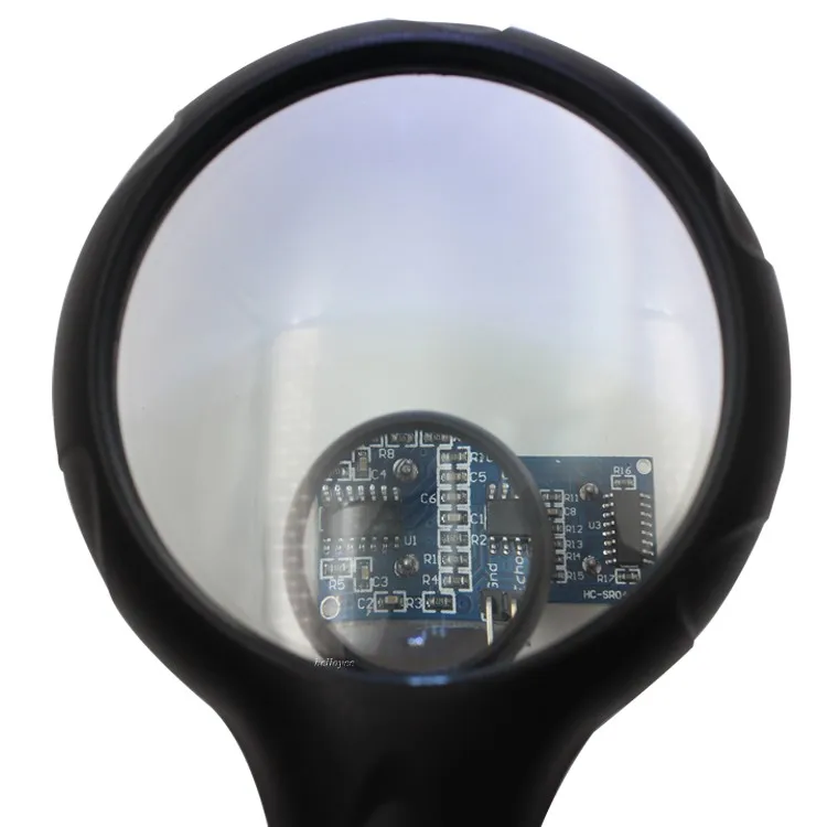 Professional Industrial Magnifying Glass With 5 Led Light Use For Welding Desktop Magnifier 