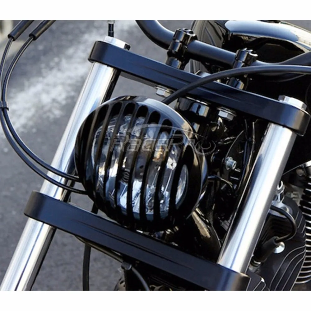 5.75" Motorcycle Headlight Grill Cover For Harley Davidson Sportster Xl
