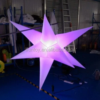 New Designed Inflatable Hanging Star Ceiling Decoration With Led Lights Inflatable Lighting Stars Colorful Night Club Decoration Buy New Designed