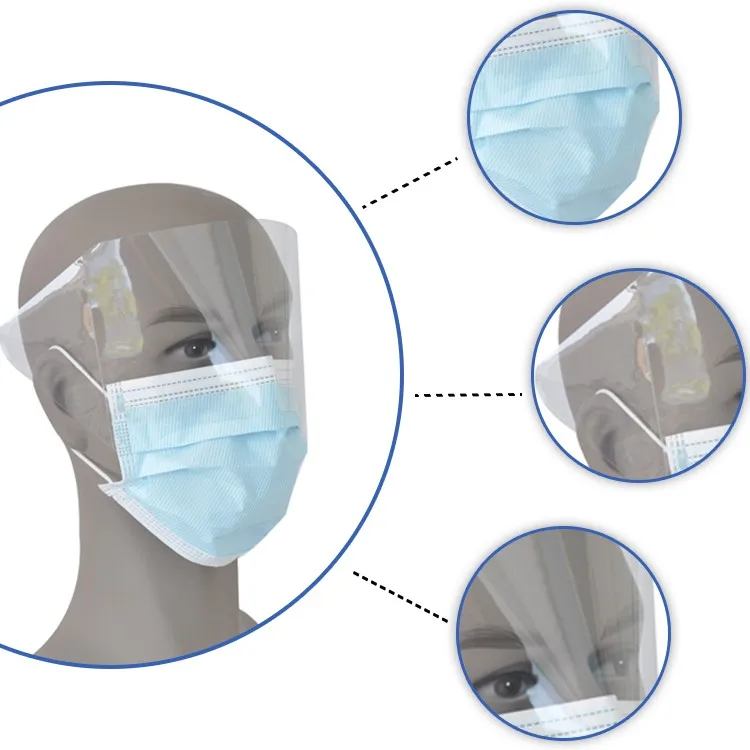 Discount Surgical Face Mask With Transparent Eye Shield