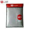 Hot sale custom logo double layer material fireproof document bag