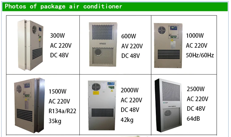 3000w Outdoor Industrial Cabinet Air Conditioner Water Cooled Air