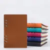 Colorful leather standard A5 A6 hardcover ring binder school diary cover page design