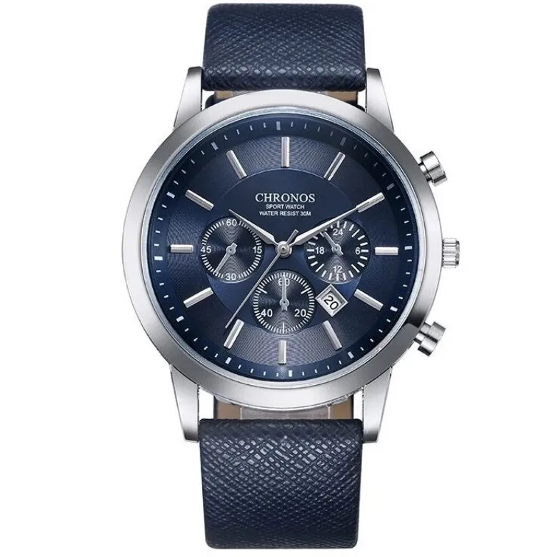 leather fashion luxury minimalist waterproof quartz brand hand wristwatches oem custom logo wrist mens watch