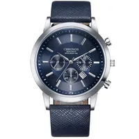 

leather fashion luxury minimalist waterproof quartz brand hand wristwatches oem custom logo wrist mens watch