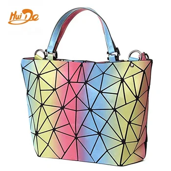 geometric luminous handbag