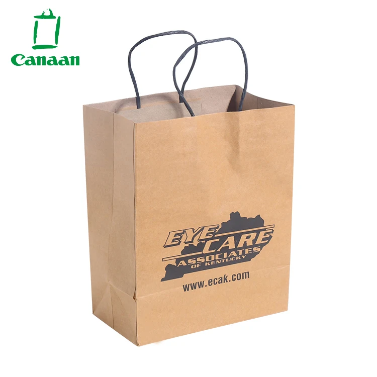 
Custom Printed Biodegradable Food Grade Bread Take Away Fast Food Brown Kraft Paper Bag 