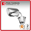 UNIVERSAL TYPE TRUCK & VAN CAR MIRROR, R=L, STEEL BLACK, BELOW EYE LEVEL DESIGN