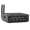 4 network card wireless PC,4 RJ45 ports J1900 server PC,Fanless mini firewall computer