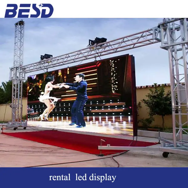 hot sale p10 outdoor rental led display/ outdoor mobile stage