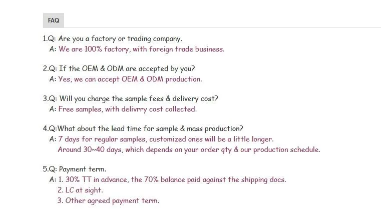 FAQ