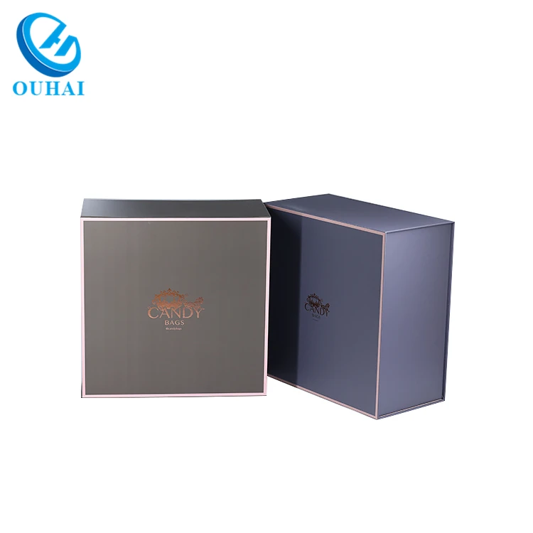 Custom Magnet Folding Paper Flat Pack Box Luxury Magnetic Gift Box With ...