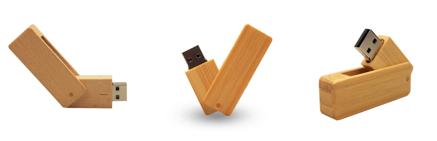 Original Swivel Wood Flash Drive USB 2.0/3.0 memory stick Custom Photographic Studio LOGO - ANKUX.COM