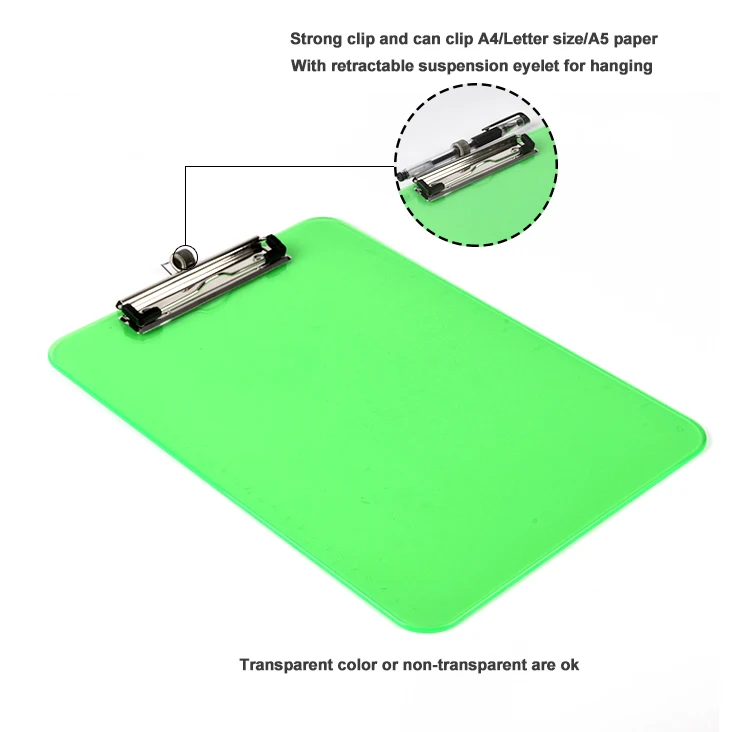 A4 Size Plastic Clipboard With Pen Holder Buy Plastic Clipboard With