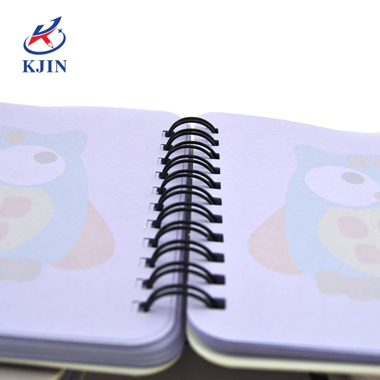 Superior Quality Custom Cute Mini Small cuadernos Cartoon Pocket Spiral Notebook With Pendant