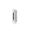 Solid 925 Sterling Silver Pave Setting Sparkle Clip Charm Bead for DIY Mesh Chain Bracelet