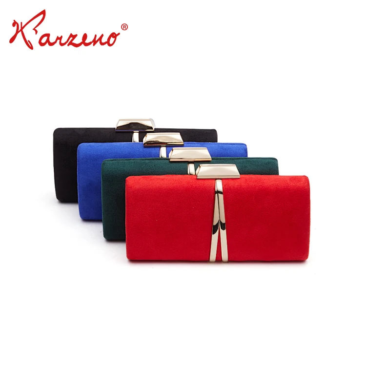 LD-3 Series bag high quality red / green / blue / black button type clutch purse hot sale evening bags