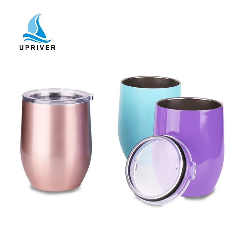 

Custom Logo Print insulated 10oz OEM China double wall stainless steel tumbler cup vacuum Sublimation wine Tumbler, Customized colors acceptable